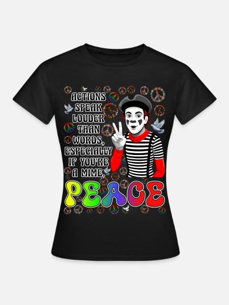 Frieden ist das Wichtigste - Frauen T-Shirt - Schwarz
