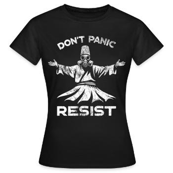 Résiste - T-shirt Femme - noir - Devant - AI Model Female 172 dark (172cm)