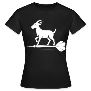 Bock auf Dart - T-shirt Femme - noir - Devant - AI Model Female 172 dark (172cm)