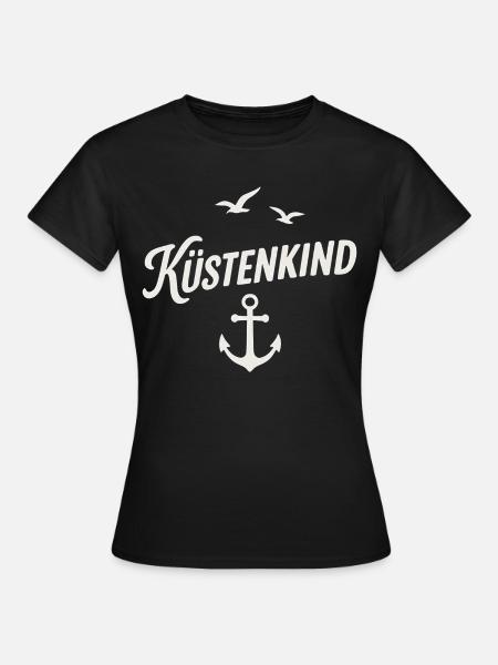 Küstenkind - Frauen T-Shirt - Schwarz