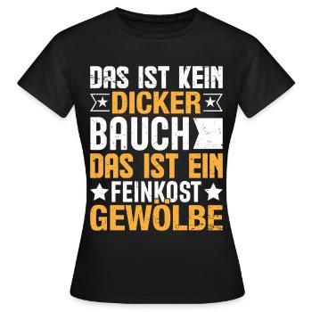 Ce n’est pas un gros ventre - T-shirt Femme - noir - Devant - AI Model Female 172 dark (172cm)