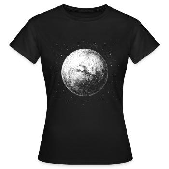 Aimant martien - T-shirt Femme - noir - Devant - AI Model Female 172 dark (172cm)