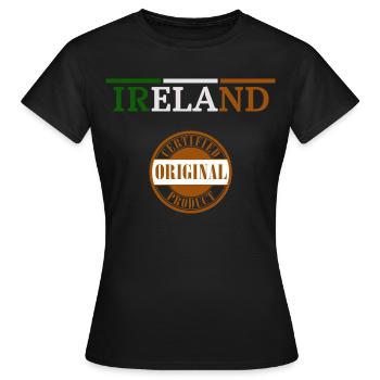 Drapeau de l’Irlande, Irish Pride - T-shirt Femme - noir - Devant - AI Model Female 172 dark (172cm)