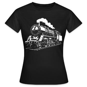 Temps de vapeur - T-shirt Femme - noir - Devant - AI Model Female 172 dark (172cm)