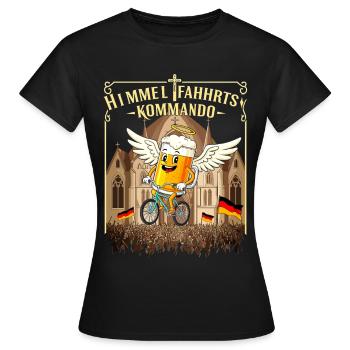 HIMMELFAHHRTS KOMMANDO - Father's Day Tour - Women's T-Shirt - black - Front - AI Model Female 172 dark (172cm)