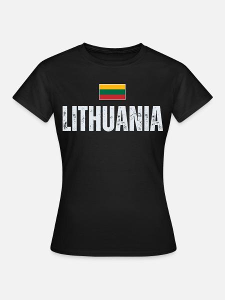 Litauischer Stolz, Flagge Litauens - Frauen T-Shirt - Schwarz