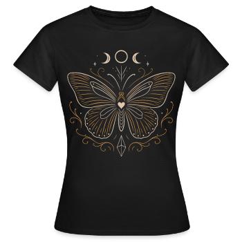Mystic Butterfly - Midsummer Magic - Women's T-Shirt - black - Front - AI Model Female 172 dark (172cm)