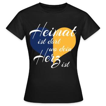 - Upper Lusatia - Women's T-Shirt - black - Front - AI Model Female 172 dark (172cm)