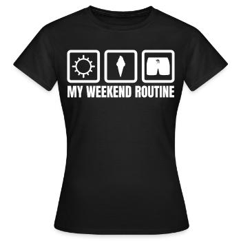 Amateur de crème glacée - T-shirt Femme - noir - Devant - AI Model Female 172 dark (172cm)