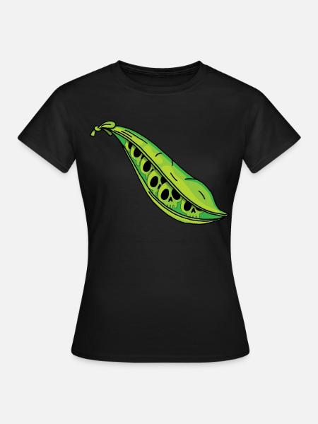 Erbsenschädel - Frauen T-Shirt - Schwarz