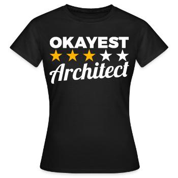 Architecte moyen - T-shirt Femme - noir - Devant - AI Model Female 172 dark (172cm)