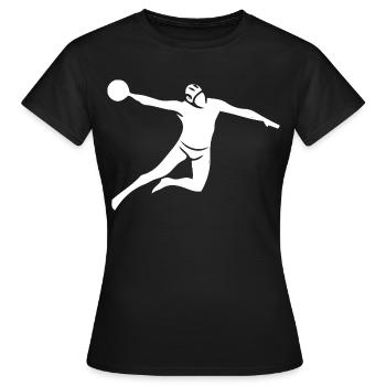 Lancer de puissance de water-polo - T-shirt Femme - noir - Devant - AI Model Female 172 dark (172cm)