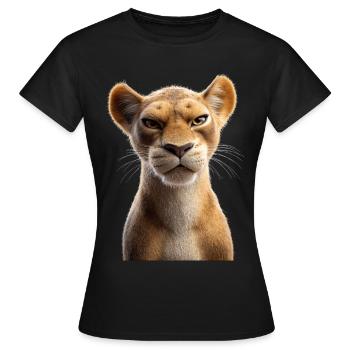 Lionne Lionne Maman Lionne Lionnes Maman Lions sauvages - T-shirt Femme - noir - Devant - AI Model Female 172 dark (172cm)