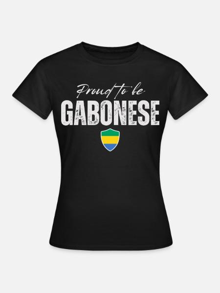 Gabuner stolz, Made in Gabon - Frauen T-Shirt - Schwarz