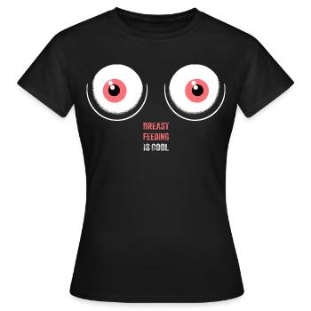 Conception d’étreinte d’allaitement fantaisiste - T-shirt Femme - noir - Devant - AI Model Female 172 dark (172cm)