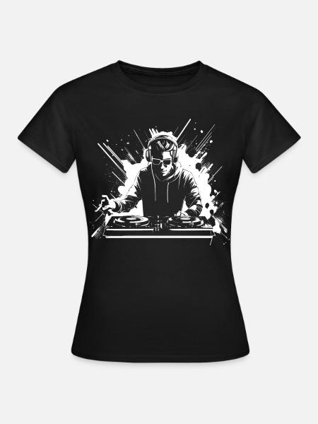 Dj Grafik - Frauen T-Shirt - Schwarz