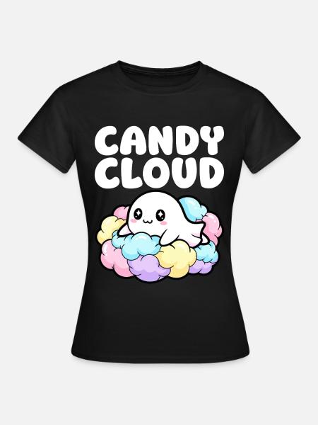 CANDY CLOUD - GEIST HALLOWEEN - Frauen T-Shirt - Schwarz