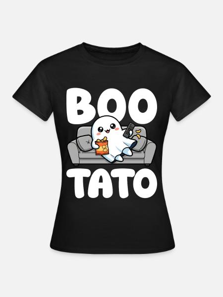 BOO-TATO - GEIST HALLOWEEN - Frauen T-Shirt - Schwarz