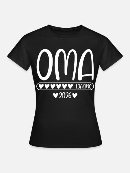 Oma 2026 loading - Frauen T-Shirt - Schwarz