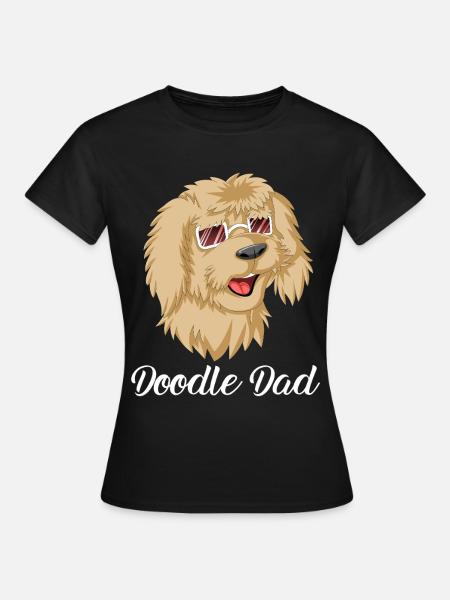 Doodle Papa mit Sonnenbrille - Frauen T-Shirt - Schwarz
