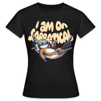 en congé sabbatique - T-shirt Femme - noir - Devant - AI Model Female 172 dark (172cm)
