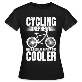 Cycliste Neveu Cycliste Cycliste Neveu - T-shirt Femme - noir - Devant - AI Model Female 172 dark (172cm)