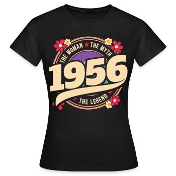 1956 Legend 70 Years Birthday Woman - Women's T-Shirt - black - Front - AI Model Female 172 dark (172cm)