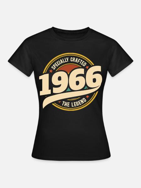 1966 Legend 60 jaar jubileum mannen - Vrouwen T-shirt - zwart