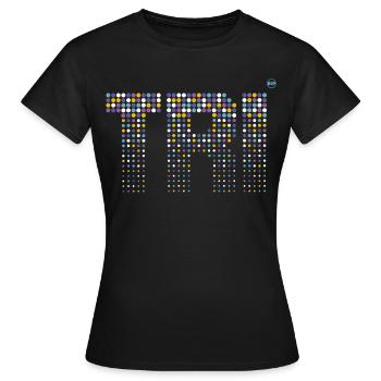TRI - Triathlon stylish design - Women's T-Shirt - black - Front - AI Model Female 172 dark (172cm)