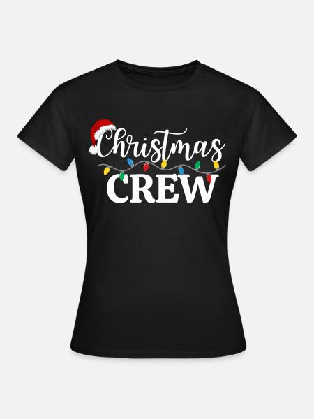 Weihnachts-Crew - Frauen T-Shirt - Schwarz