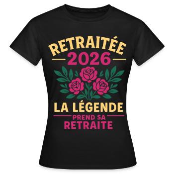 Der Ruhestand 2026 ist nicht mehr mein Problem - Frauen T-Shirt - Schwarz - Vorne - AI Model Female 172 dark (172cm)