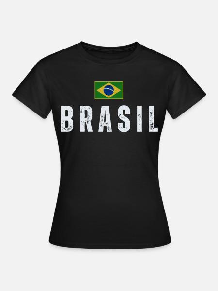 Ich liebe Brasilien, brasilianischen Stolz - Frauen T-Shirt - Schwarz