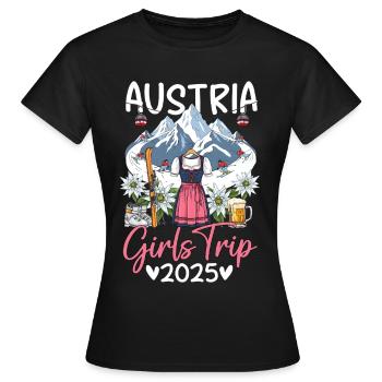 Voyage entre filles en Autriche 2025 - T-shirt Femme - noir - Devant - AI Model Female 172 dark (172cm)