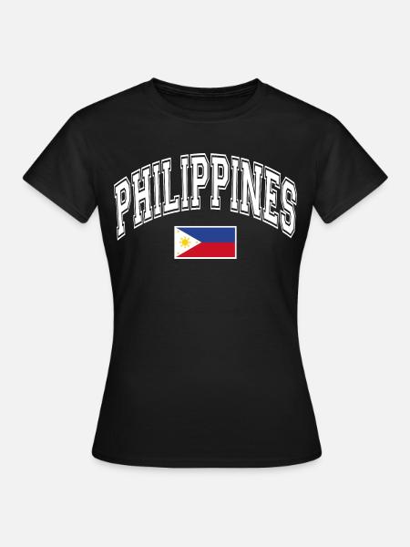 Philippinen Flagge - Frauen T-Shirt - Schwarz