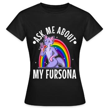 C’est une chose poilue que vous ne comprendriez pas - T-shirt Femme - noir - Devant - AI Model Female 172 dark (172cm)