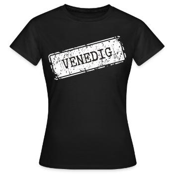 Venise - T-shirt Femme - noir - Devant - AI Model Female 172 dark (172cm)