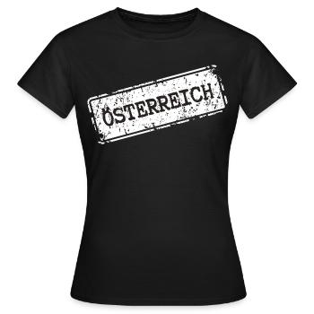 Autriche - T-shirt Femme - noir - Devant - AI Model Female 172 dark (172cm)