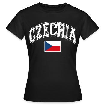 Drapeau de la République tchèque - T-shirt Femme - noir - Devant - AI Model Female 172 dark (172cm)