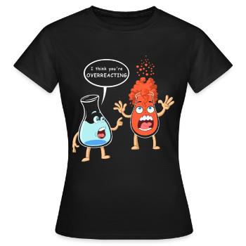 Microbiologie à réaction excessive - T-shirt Femme - noir - Devant - AI Model Female 172 dark (172cm)