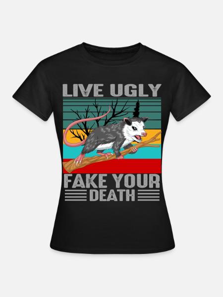 Opossum - Frauen T-Shirt - Schwarz