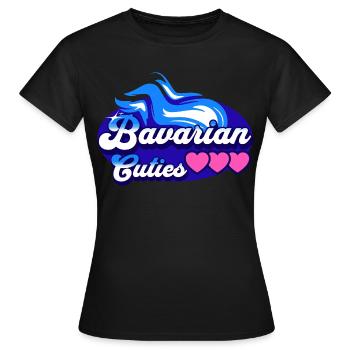 Cute Bavarian girls - Women's T-Shirt - black - Front - AI Model Female 172 dark (172cm)