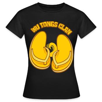 Wu-Zangen-Clan - Frauen T-Shirt - Schwarz - Vorne - AI Model Female 172 dark (172cm)