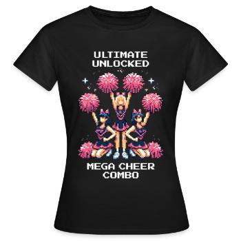 Ultimate: Mega Cheer Combo | Cheerleading - Women's T-Shirt - black - Front - AI Model Female 172 dark (172cm)