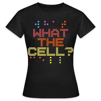 Braille Teacher Braille What The Cell - Women's T-Shirt - black - Front - AI Model Female 172 dark (172cm)
