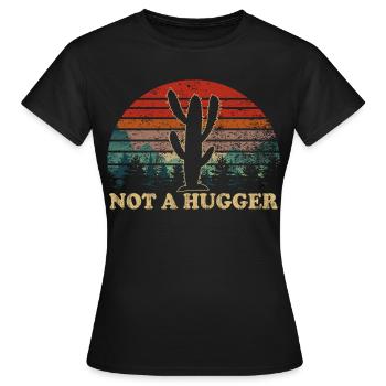 Désert Cactus Coucher de soleil Inspirational - T-shirt Femme - noir - Devant - AI Model Female 172 dark (172cm)