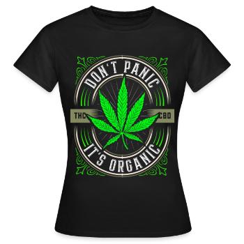 Weed Kiffen - Hachich - Fumer du cannabis - T-shirt Femme - noir - Devant - AI Model Female 172 dark (172cm)