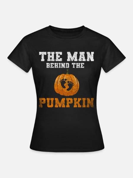 Kürbis Mann Elternschaft Design - Frauen T-Shirt - Schwarz