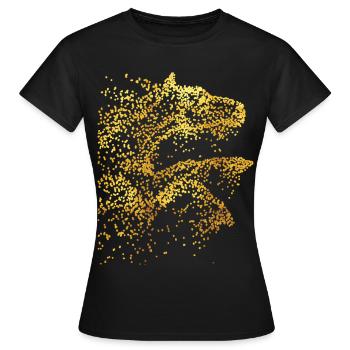 Reiterin - Reitschule - Pferd - Voltigieren Pferde - Frauen T-Shirt - Schwarz - Vorne - AI Model Female 172 dark (172cm)