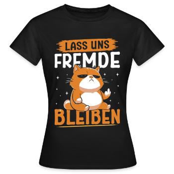 Majorque LET’S STAY STRANGERS Fun - T-shirt Femme - noir - Devant - AI Model Female 172 dark (172cm)