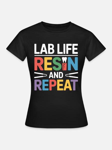 Dentallaborant Arbeitskunst - Frauen T-Shirt - Schwarz